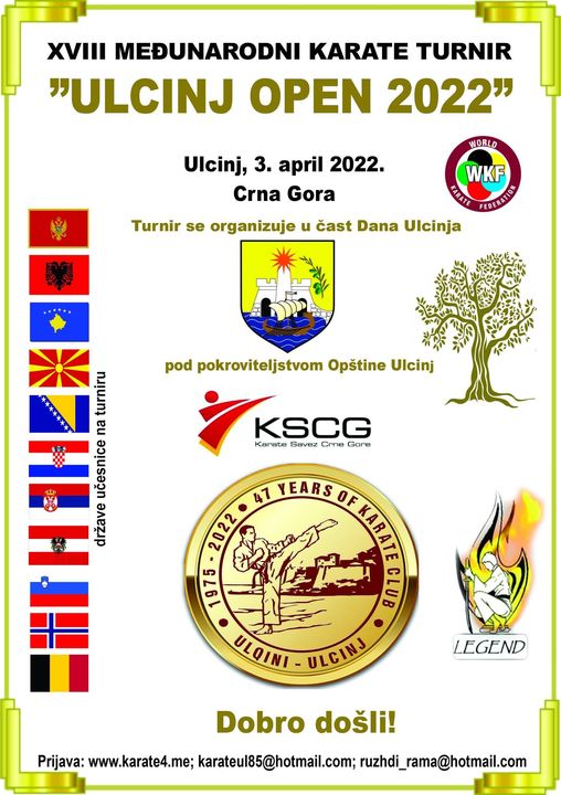 Ju njoftojmë se turneu “ULQINI OPEN 2022” organizohet për nder të Ditës së Ulqinit dhe do të mbahet më, 03 prill 2022